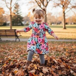 Gymboree Corduroy Floral dress a size 2T